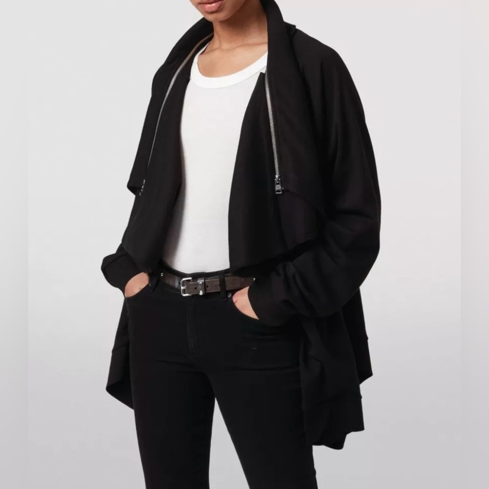 NWOT All Saints Callie Drape Front Cardigan